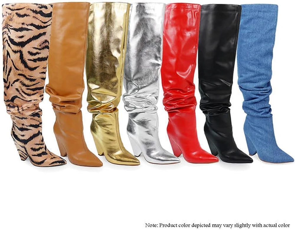 Liliana Over The Knee Wedge Boots