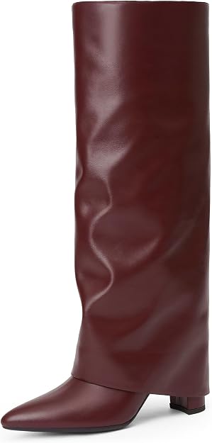 Fold Over Knee High Boots