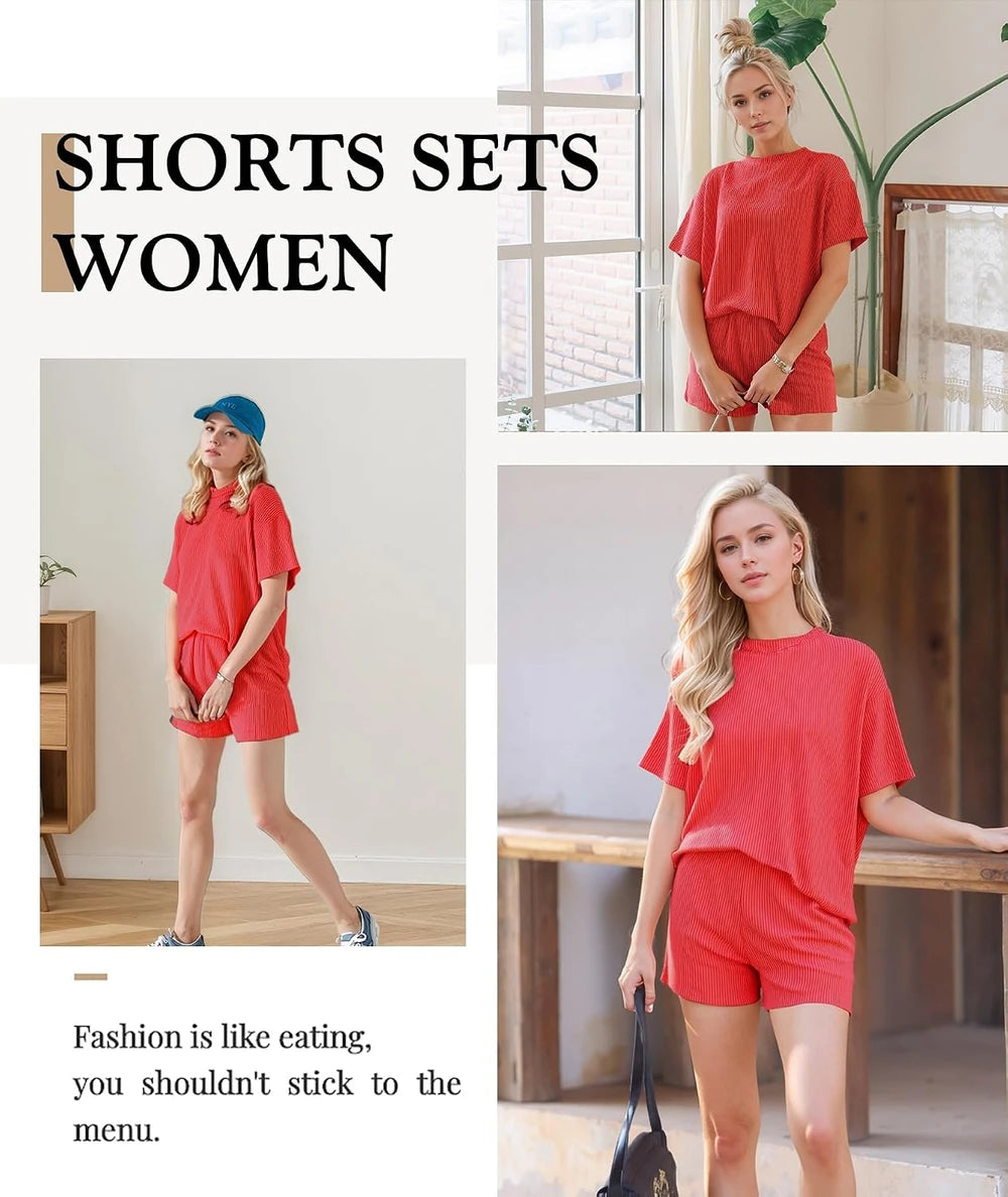 Ribbed Knit Short Set