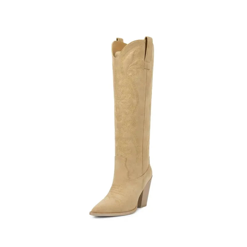 Wetkiss Western Cowgirl Knee High Boots