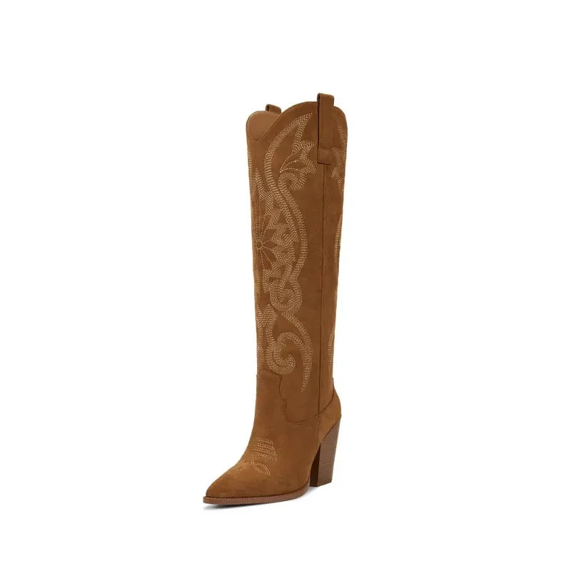 Wetkiss Western Cowgirl Knee High Boots