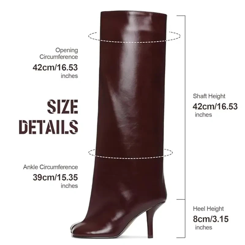 Chic Suede Square Toe Knee High Boots