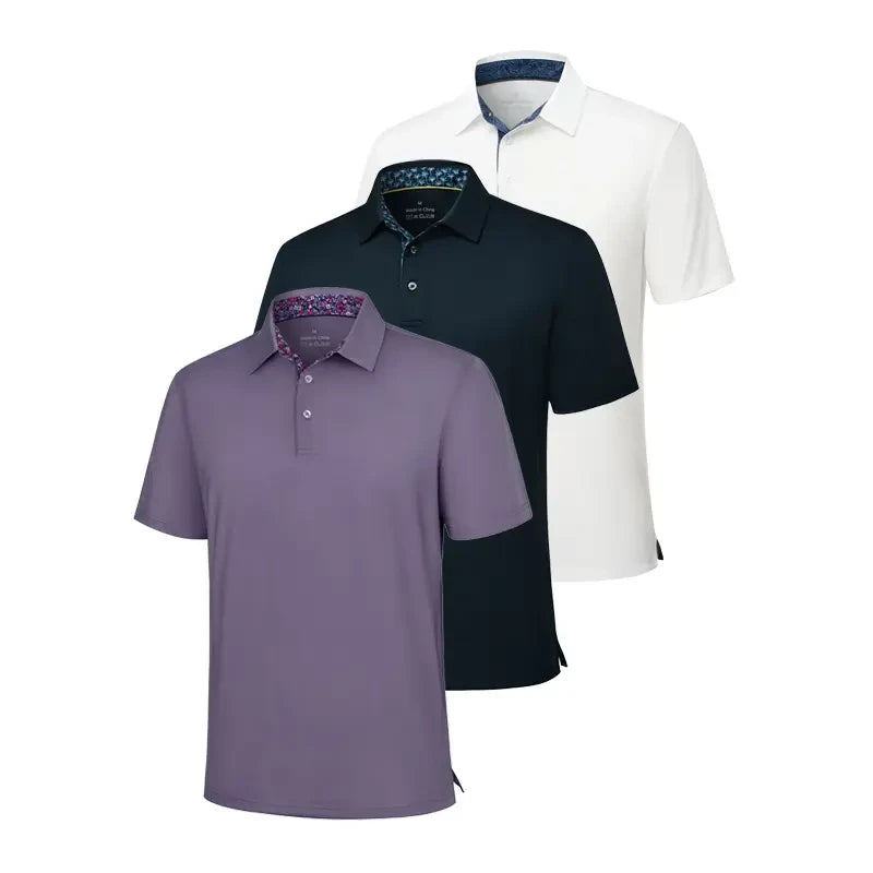AMZPURE Men's Cotton Polo Shirts