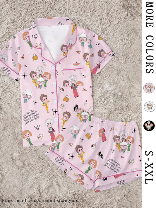 Golden Girls Print Pajama Set
