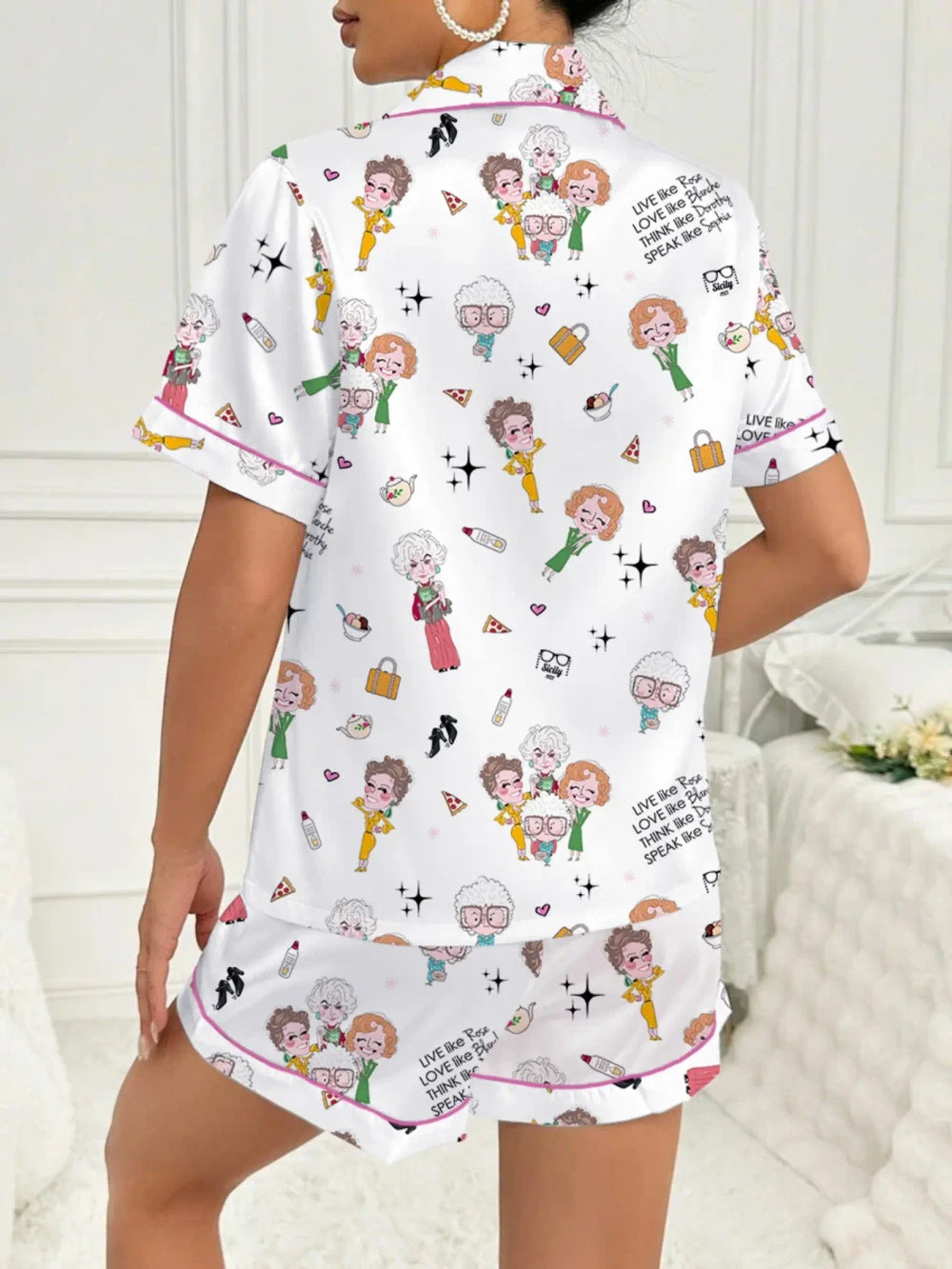 Golden Girls Print Pajama Set