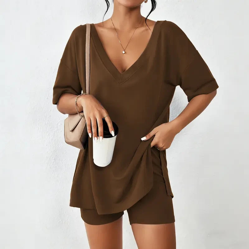 Ekouaer Oversized Lounge Pajama Set