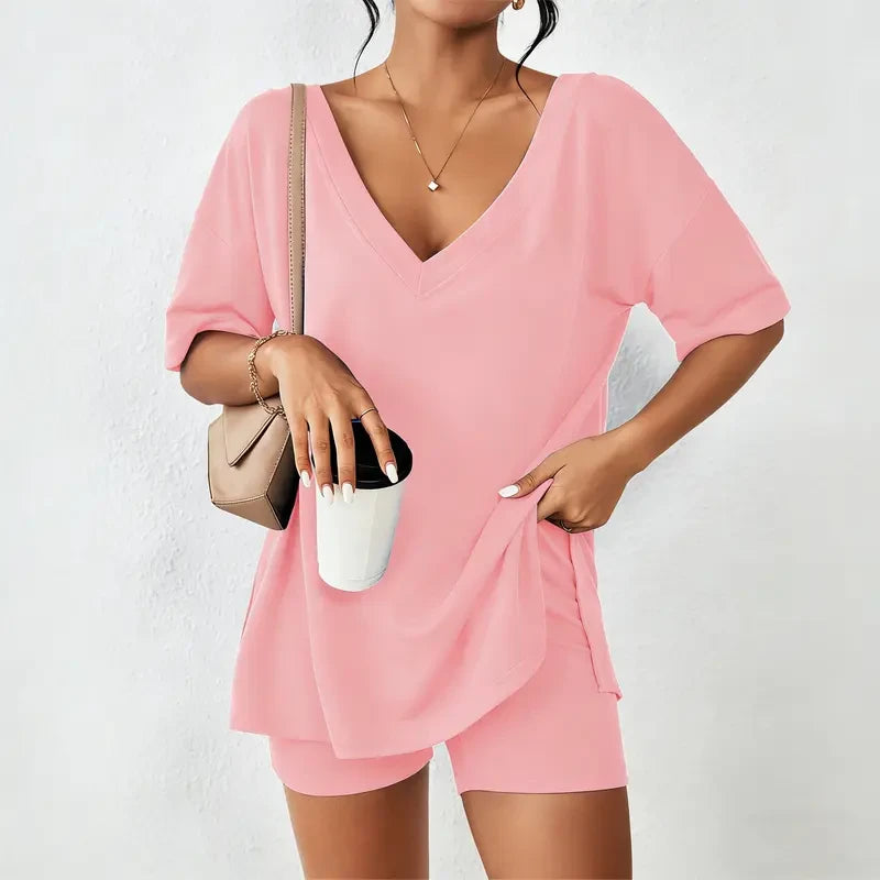 Ekouaer Oversized Lounge Pajama Set