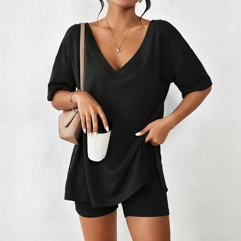 Ekouaer Oversized Lounge Pajama Set