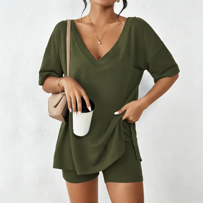 Ekouaer Oversized Lounge Pajama Set