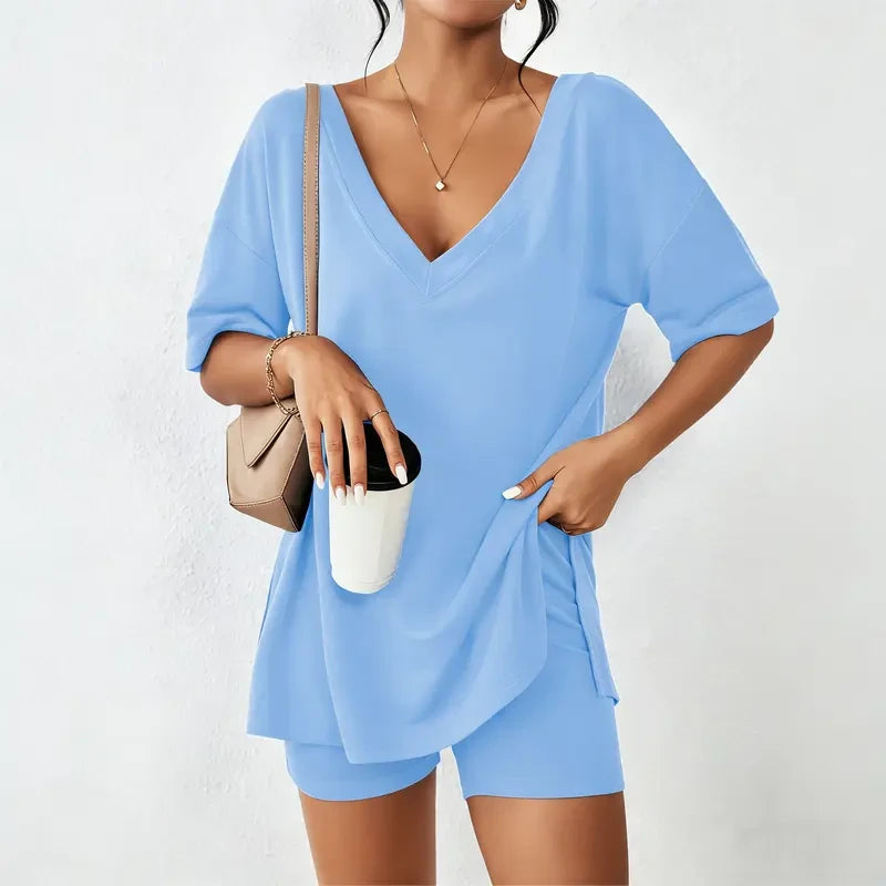 Ekouaer Oversized Lounge Pajama Set