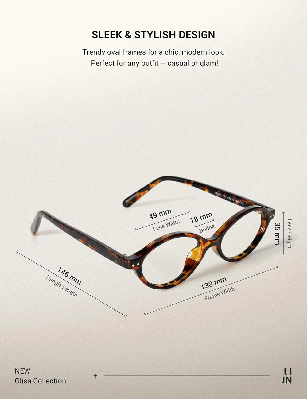 Retro Oval Blue Light Glasses