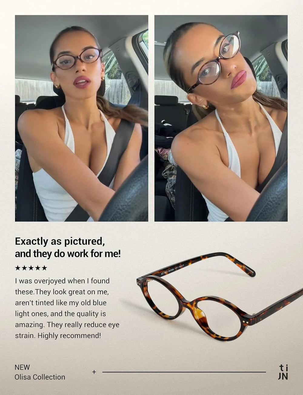 Retro Oval Blue Light Glasses