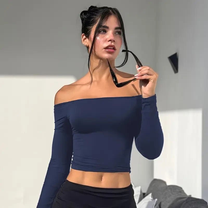 Buttery Soft Off Shoulder Long Sleeve Top