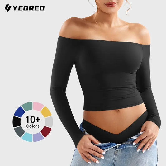Buttery Soft Off Shoulder Long Sleeve Top