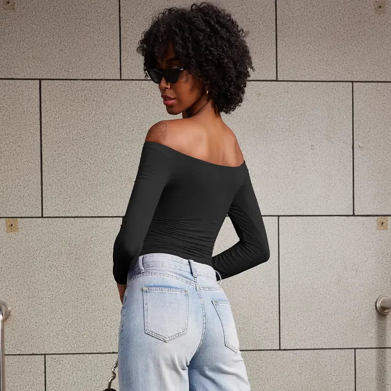 Buttery Soft Off Shoulder Long Sleeve Top