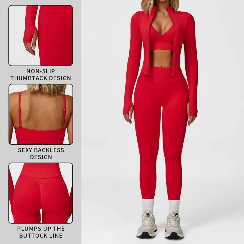 Three-Piece Women Tracksuit Set