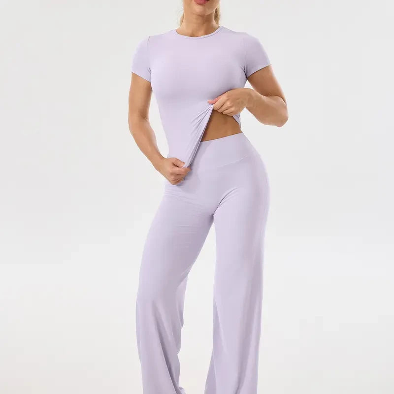 Solid Athleisure Lounge Set