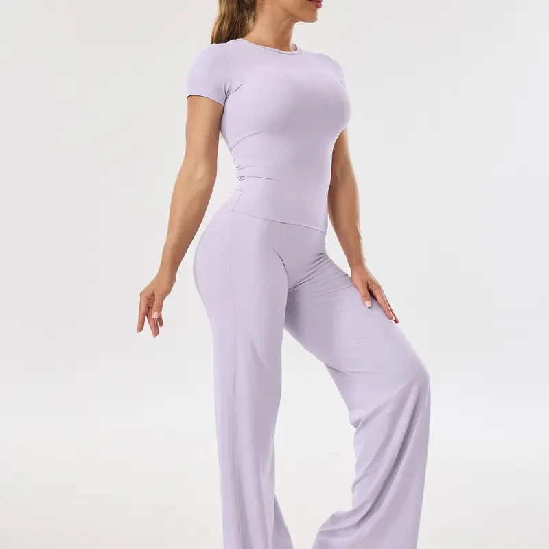 Solid Athleisure Lounge Set