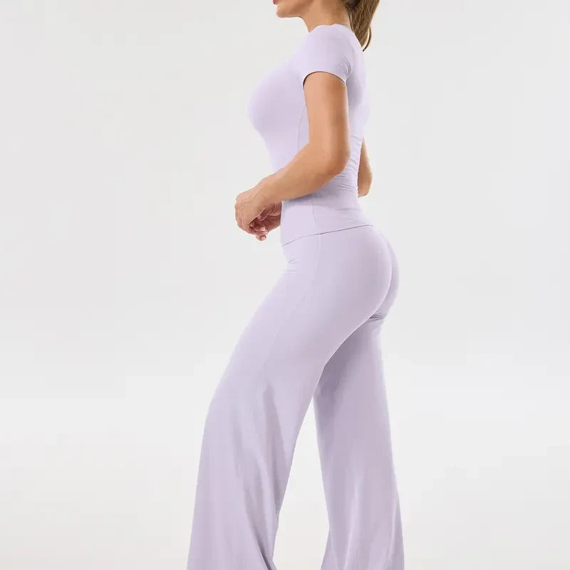 Solid Athleisure Lounge Set