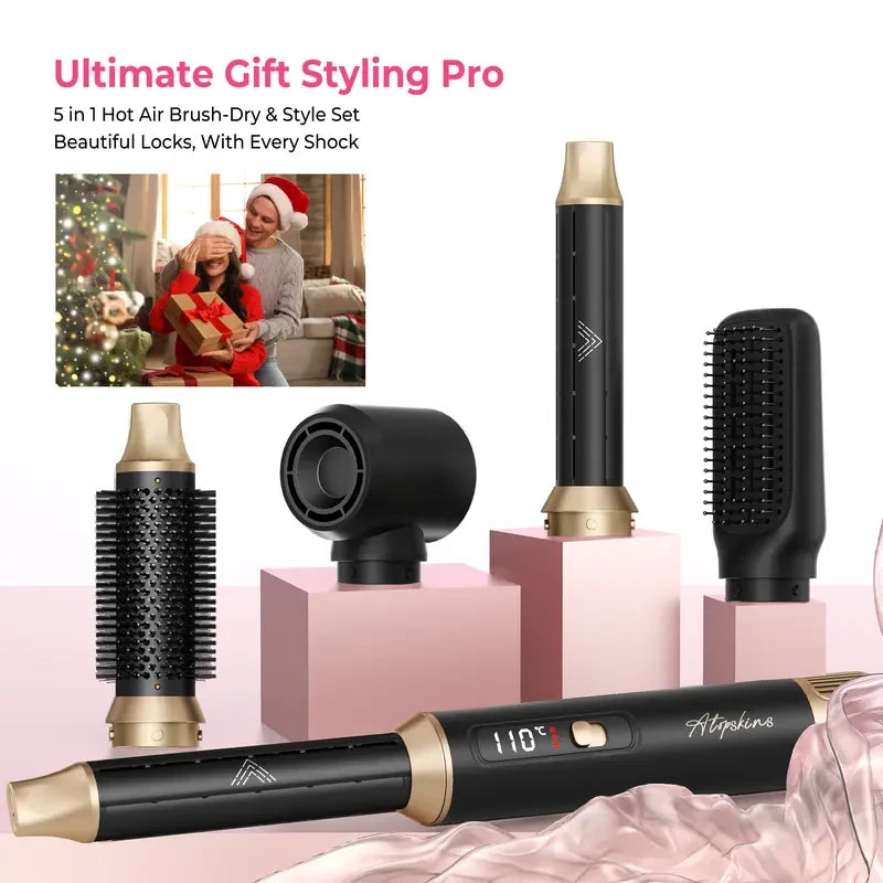 ATOPSKINS 5-in-1 LiteStyler Hair Dryer