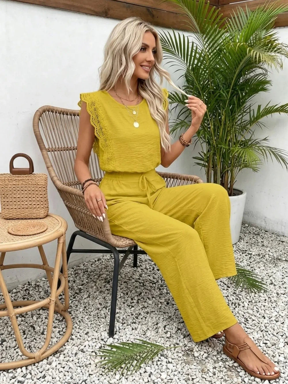 Summer Lace Patchwork Set