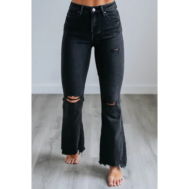 Black Wash Stretch Jeans