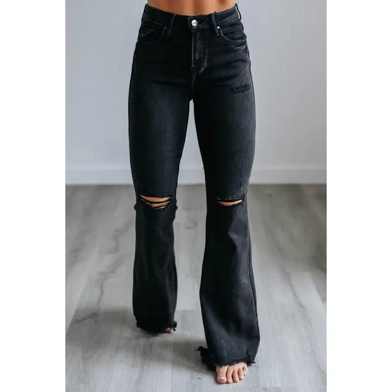 Black Wash Stretch Jeans