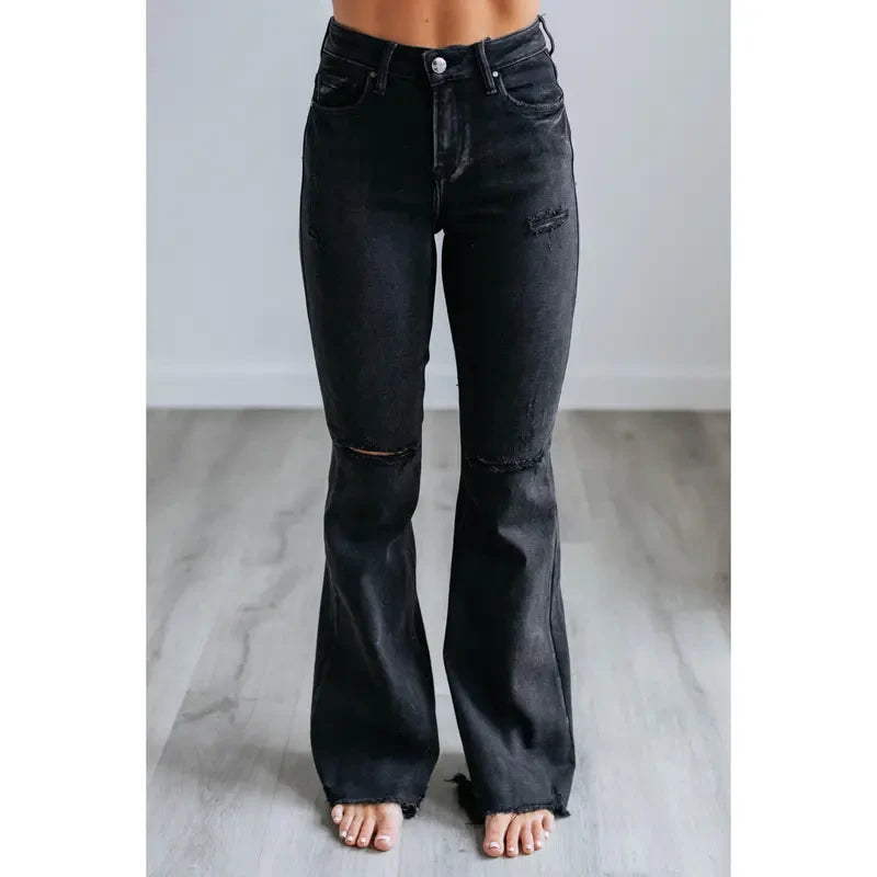 Black Wash Stretch Jeans