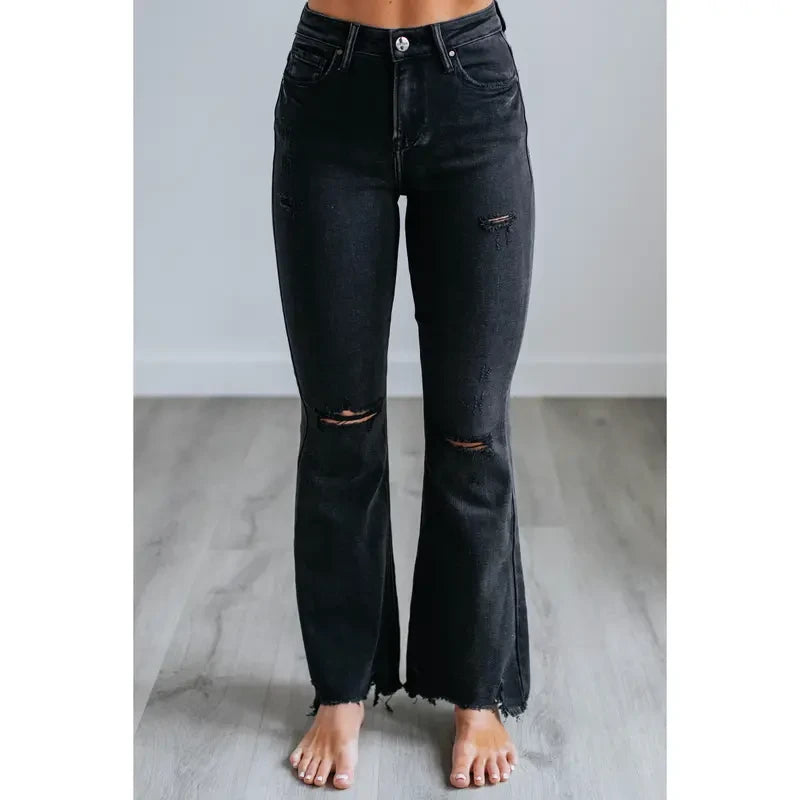 Black Wash Stretch Jeans