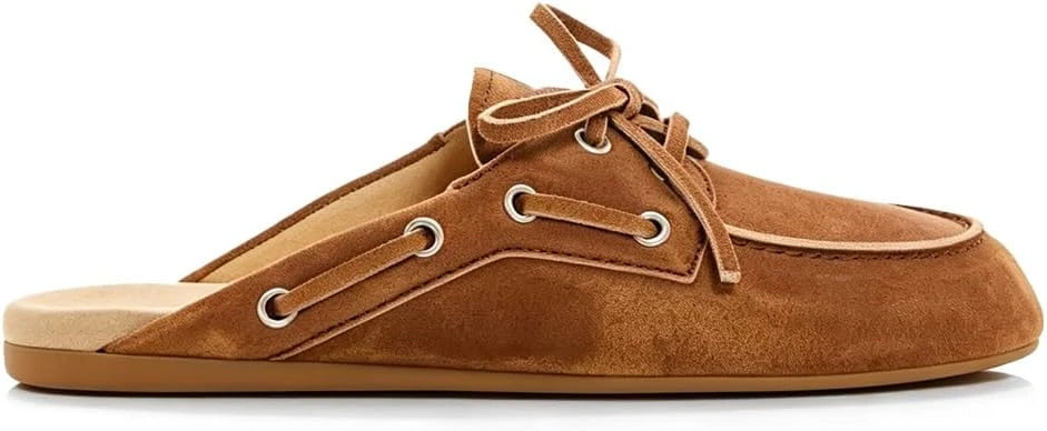 Faux Suede Casual Clog Shoes