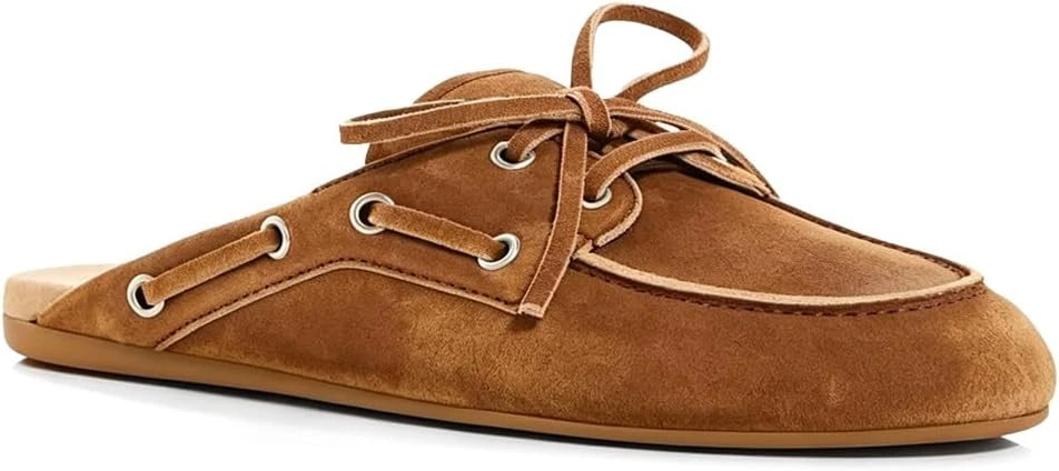 Faux Suede Casual Clog Shoes