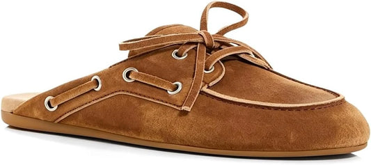 Faux Suede Casual Clog Shoes