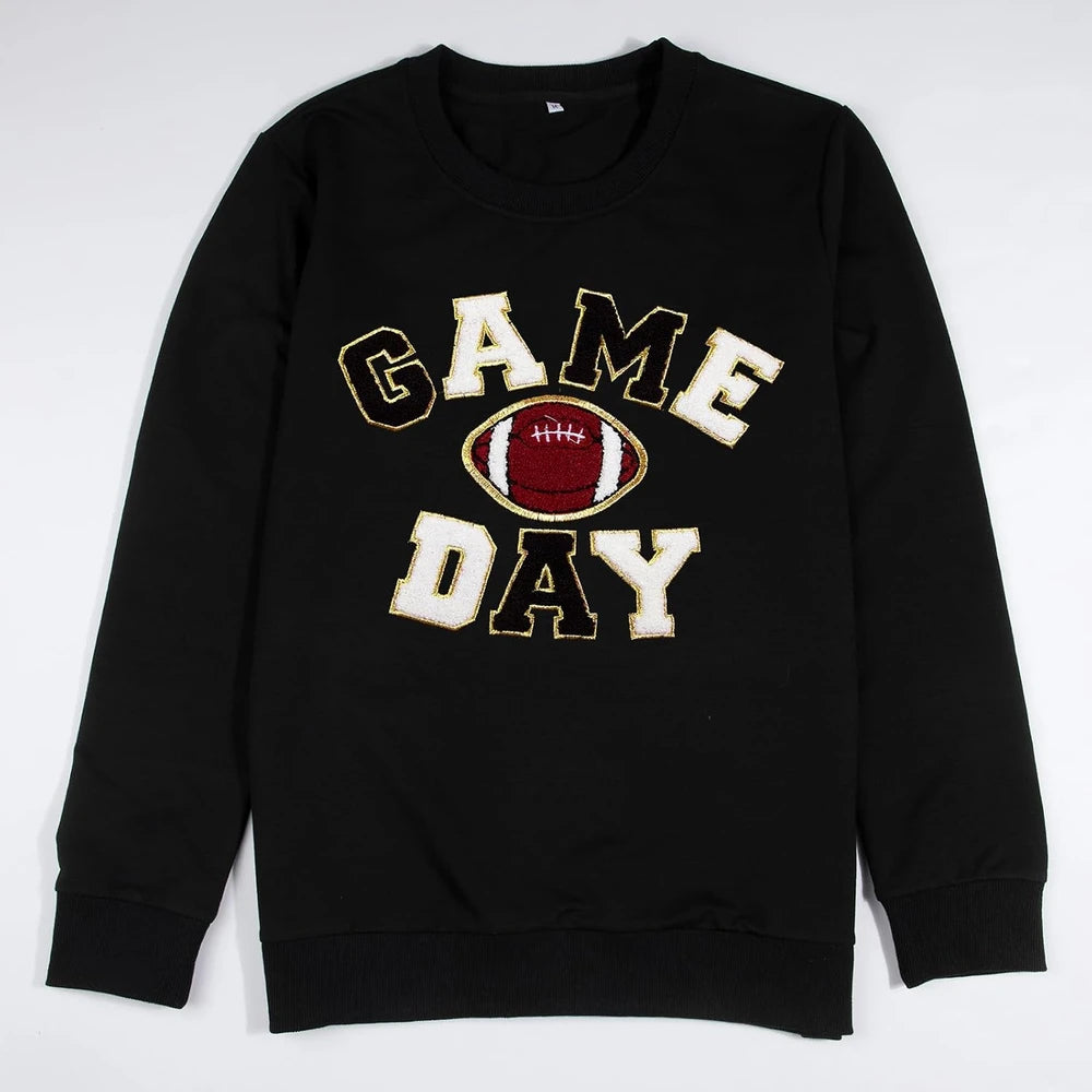 Casual Football Graphic Sweatshirt