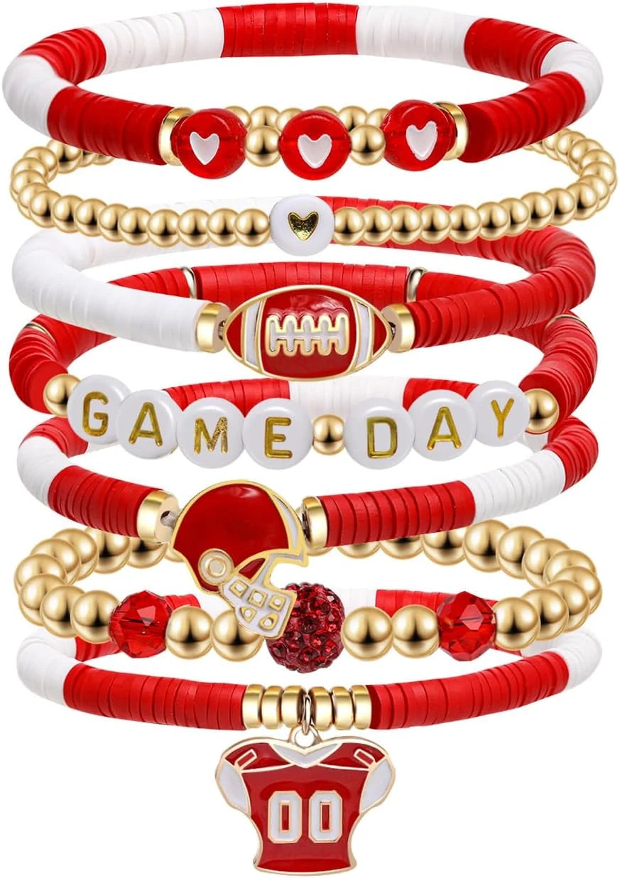 Artlunar Game Day Football Charm Bracelet