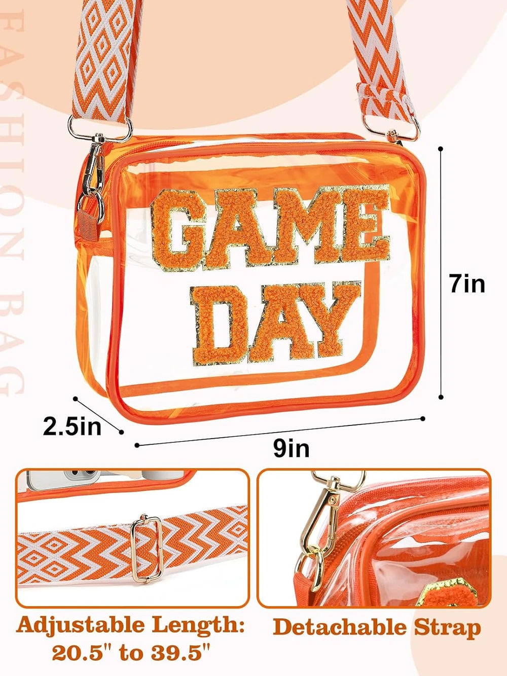 Stadium Approved Clear Crossbody Bag