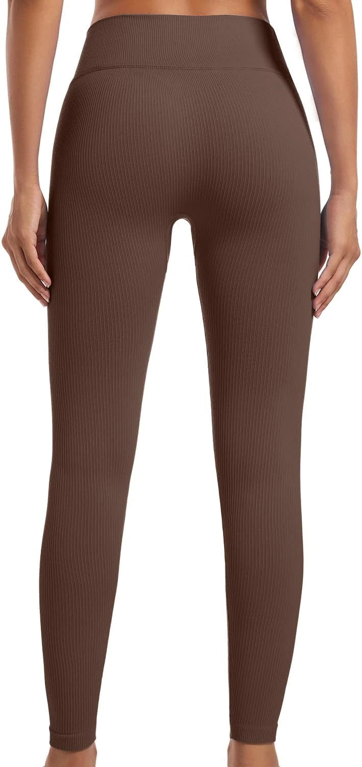 Ribbed Crossover Yoga Leggings