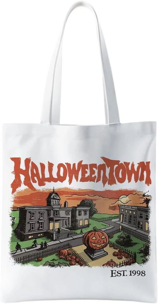 Canvas Halloween Tote Bag