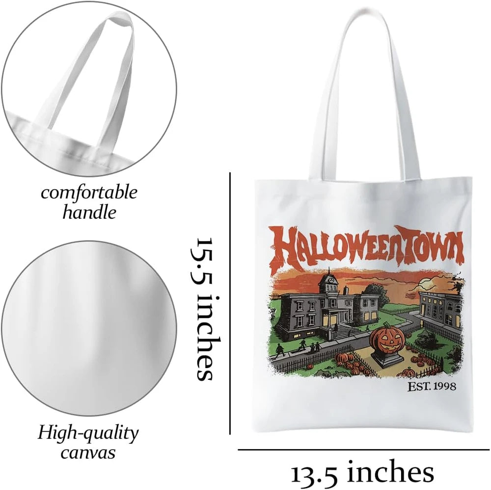 Canvas Halloween Tote Bag
