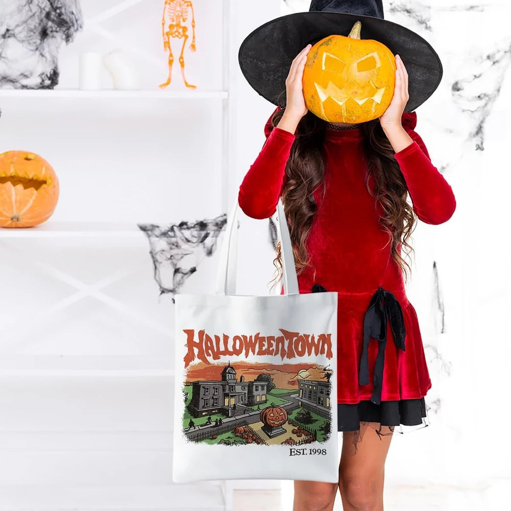 Canvas Halloween Tote Bag