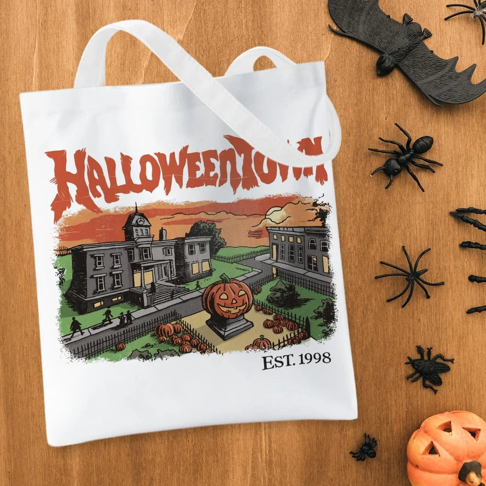 Canvas Halloween Tote Bag