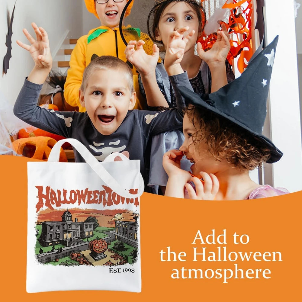 Canvas Halloween Tote Bag