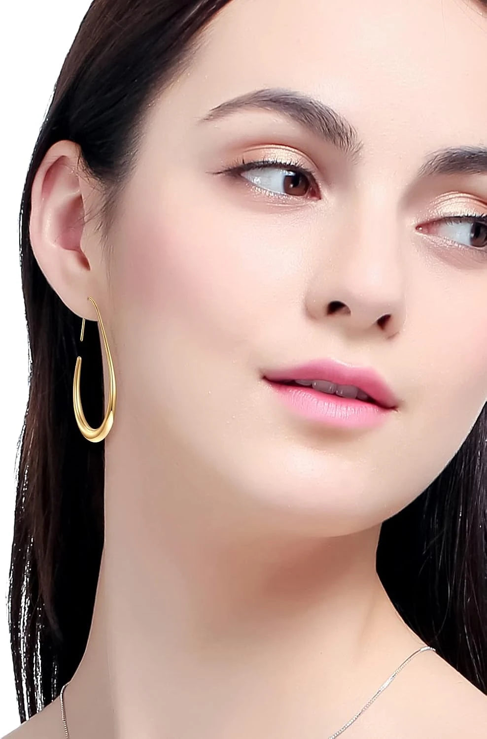 Lightweight Teardrop Hoop Earrings