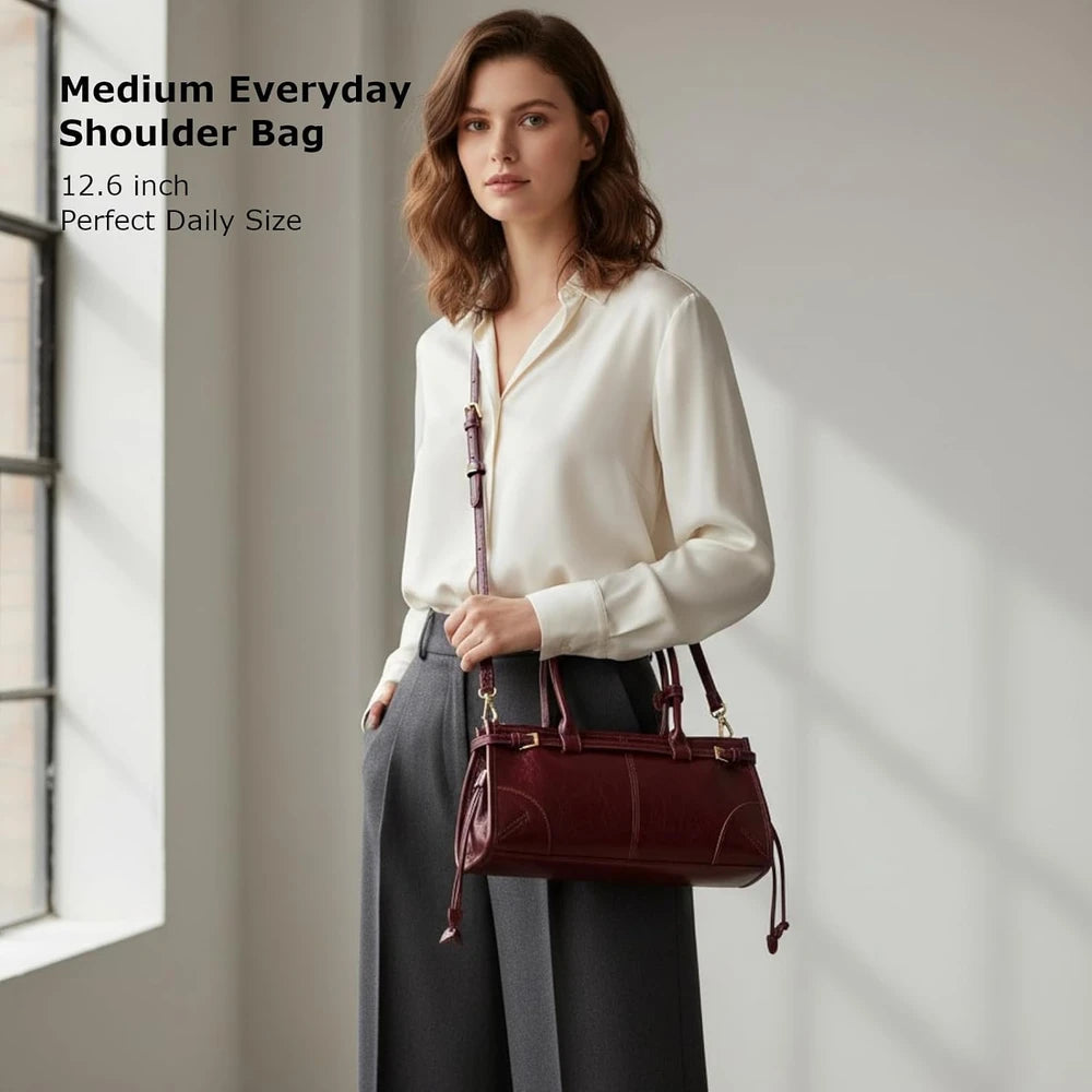 P. Atelier Faux Leather Shoulder Bag
