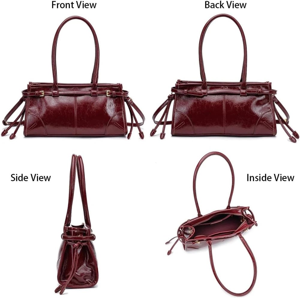 P. Atelier Faux Leather Shoulder Bag