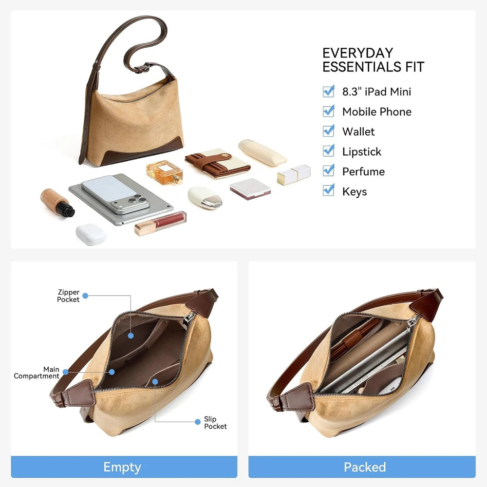Bostanten Crossbody Hobo Bag