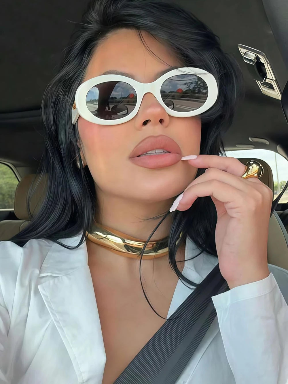 Retro Oval Sunglasses