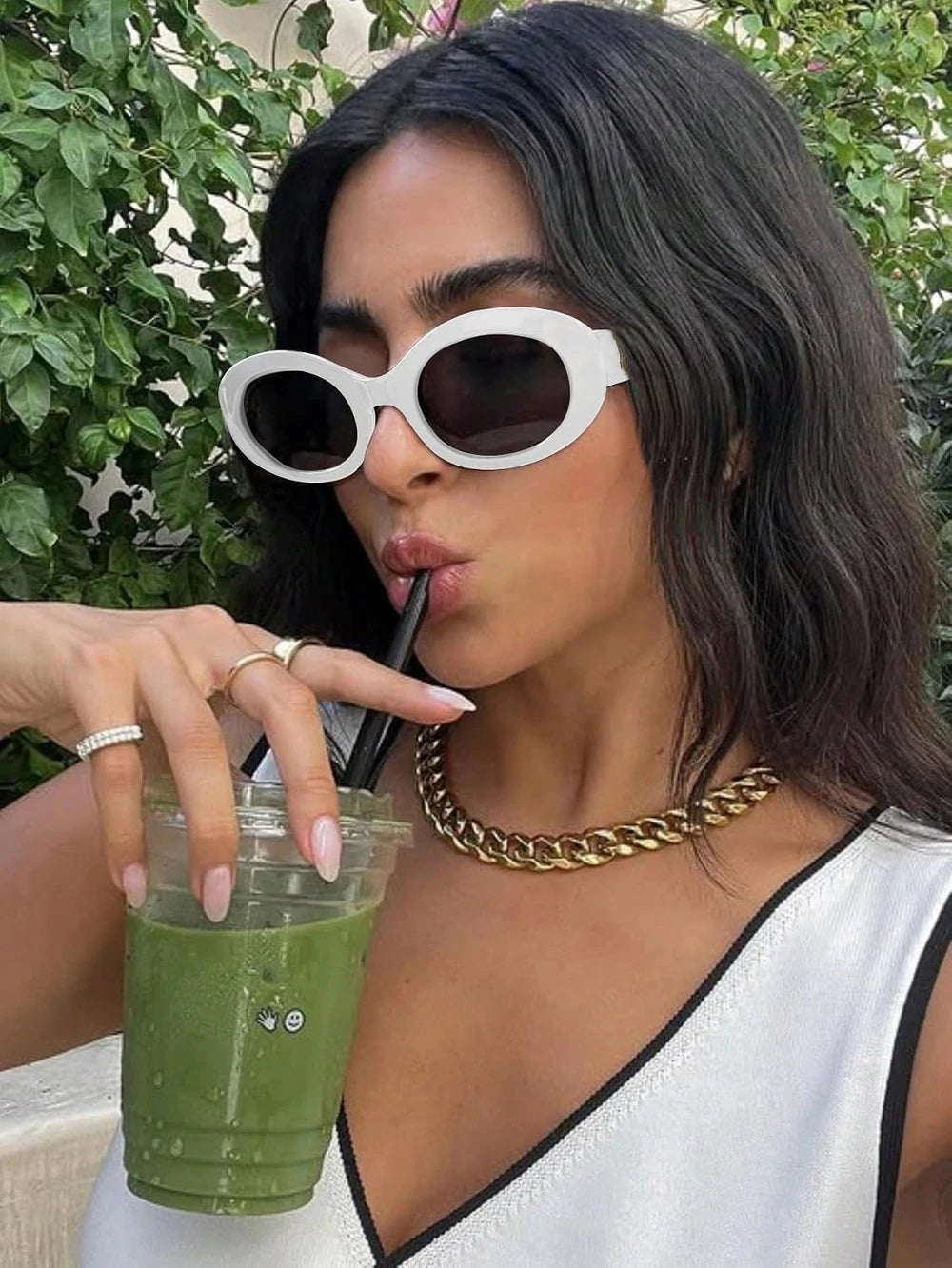 Retro Oval Sunglasses