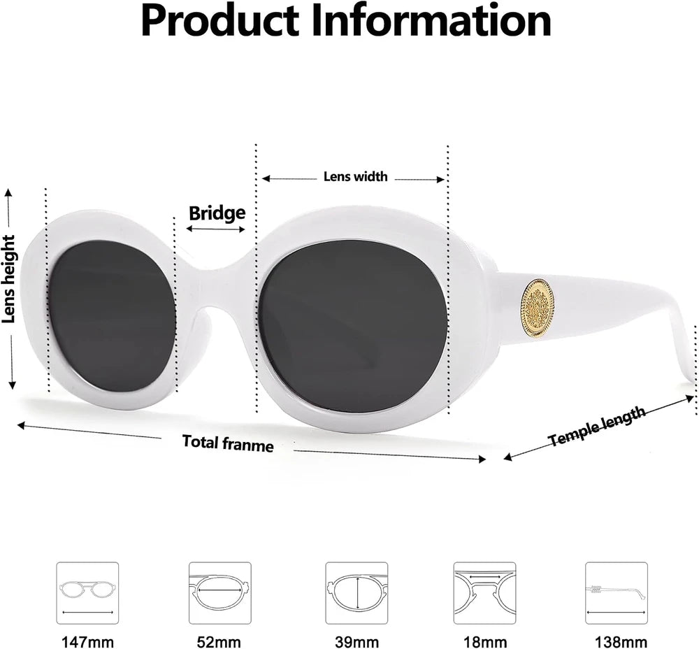 Retro Oval Sunglasses