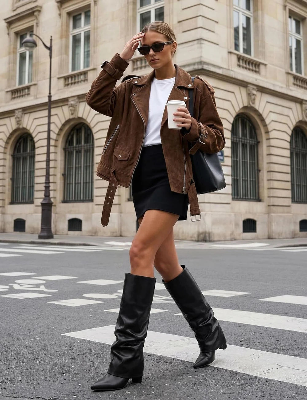 Fold Over Knee High Boots