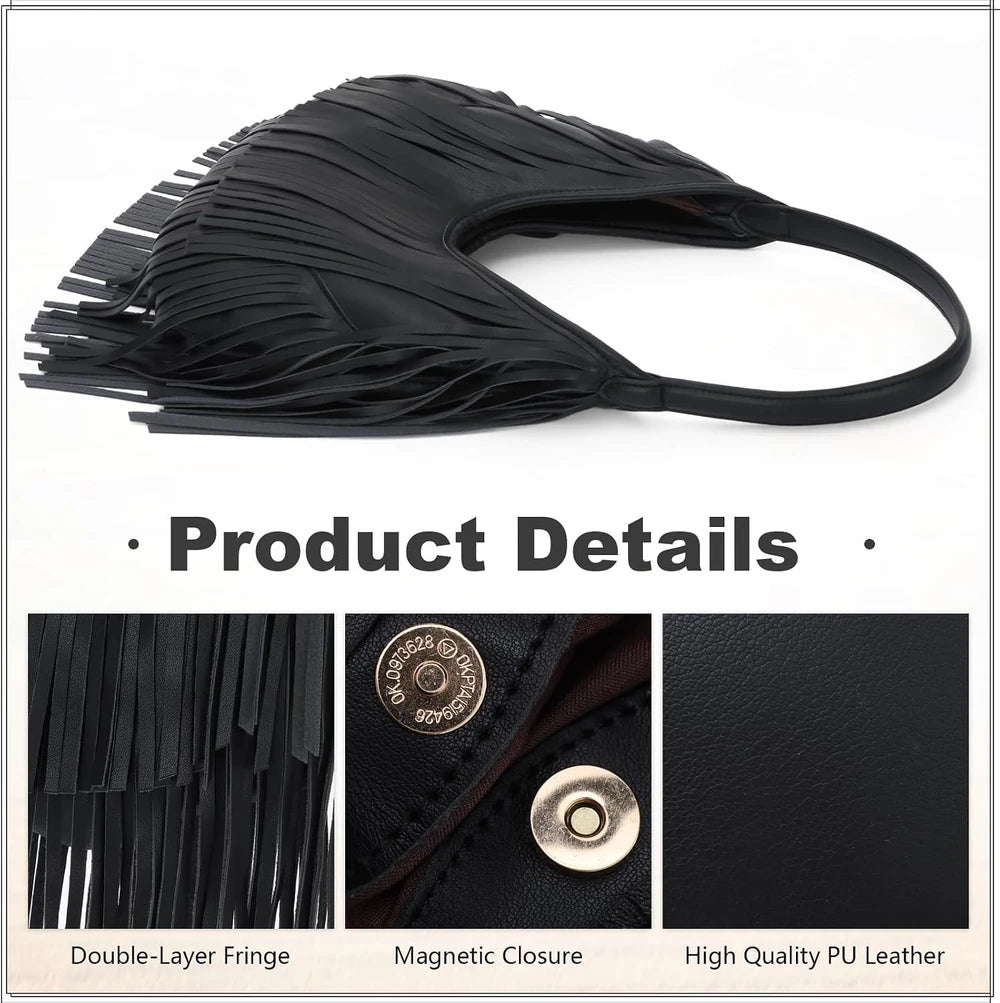 Vintage Fringe Hobo Purse